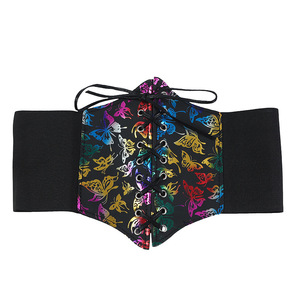 <span class=keywords><strong>Ceinture</strong></span> corset papillon à lacets Ceintures attachées extensibles <span class=keywords><strong>Ceinture</strong></span> <span class=keywords><strong>large</strong></span> élastique pour robe d'Halloween <span class=keywords><strong>Ceinture</strong></span> cintrée pour femmes - Product Image 6