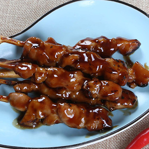 Prezzo diretto di fabbrica 30g di spiedini di <span class=keywords><strong>pollo</strong></span> al peperoncino al carbone alla griglia spiedini in stile Yakitori alla coscia - Product Image 2