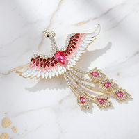 Broche de style chinois Lanhao, motif phénix, accessoire de mode pour vêtements, corsage, danse, cheongsam, écologique