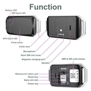 Sıcak satış 2000MAh büyük pil 4G evcil hayvan GPS takip cihazı G58 ücretsiz APP gerçek zamanlı köpek izleme ve eğitim ve sağlık etkinliği izleme - Product Image 5