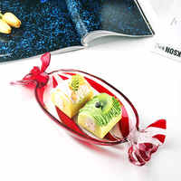 Plateau à fruits en verre multicolore, plateau multifonctionnel pour bonbons, assiette à gâteaux, décoration de table basse pour le salon