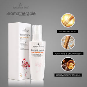 Etiqueta privada Peluquería Uso Aceite <span class=keywords><strong>de</strong></span> Rosa Aromaterapia Protector <span class=keywords><strong>de</strong></span> calor RERFECT SMOOTHING <span class=keywords><strong>SPRAY</strong></span> Contra Blow Dry Flat Iron Curling - Product Image 3