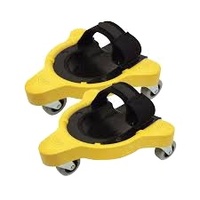 Chariot à genouillères multifonctionnel avec roues universelles et genouillères en silicone souple pour les carreleurs, utilisé dans les travaux d'installation de carrelage