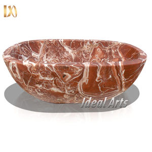 Luxo Preto Pedra De Mármore Natural Banheira Autônoma Moderna Banheira De Imersão Oval para Villa Hotel Spa e Banheiro Design - Product Image 6