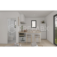 Maison préfabriquée PrefabX Flip-ClassicB, maison en bois moderne de luxe, style Panda, modulaire, imperméable, écologique, installation facile, garantie 2 ans