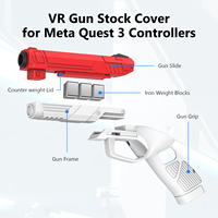 Poignées de pistolet pondérées pour accessoires Meta Quest 3s Pistolets VR Poids personnalisable Se sent réel dans les jeux FPS Poignées de stock