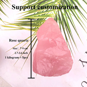 Ampia Disponibilità di <span class=keywords><strong>Quarzo</strong></span> <span class=keywords><strong>Rosa</strong></span> Naturale di Alta Qualità, <span class=keywords><strong>Pietra</strong></span> Grezza da 3 Pollici per Aromaterapia e Guarigione - Product Image 3