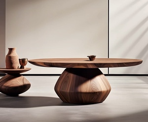 Juego de Mesa de Centro <span class=keywords><strong>Mu</strong></span> <span class=keywords><strong>Te</strong></span> B78 de Diseño Moderno y Duradero, con Estructura de Madera, Acabado de Mármol, Muebles para Sala de Estar, Decoración del Hogar - Product Image 3