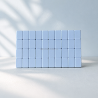Ensemble de tuiles de mahjong américain en acrylique gravé bleu brise marine de luxe, tapis, supports, jeux de table, cadeaux, divertissement, vente en gros d'usine