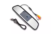 Nuevo Monitor de Espejo Retrovisor de 4.3 Pulgadas con Pantalla LCD y Entrada de Video Única para Automóviles, Camiones y Vehículos