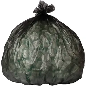 Sac poubelle jetable noir en PE biodégradable, grande capacité, anti-odeur, enroulable, pour cuisine, maison, bureau, hôtel, hôpital - Product Image 5