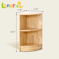 Armoire de rangement d'angle moderne en bois pour enfants, mobilier pour tout-petits, préscolaire, crèche, salon, jouets, loisirs créatifs, fournitures