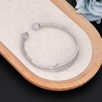 Gelang Perak Lapis OEM/ODM JXX Model Baru Desain Claw Setting untuk Wanita