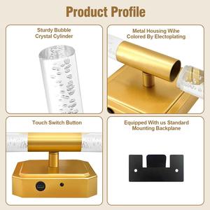 Lámpara de pared LED de interior, lámpara de pared nórdica de lujo para sala de estar, dormitorio, mesita de noche, lámpara de fondo, decoración del hogar, accesorio de iluminación moderno - Product Image 2