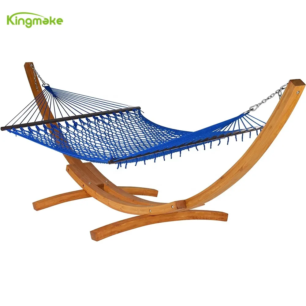 Chaise hamac balançoire en bois portable de haute qualité hamacs confortables d'extérieur avec support