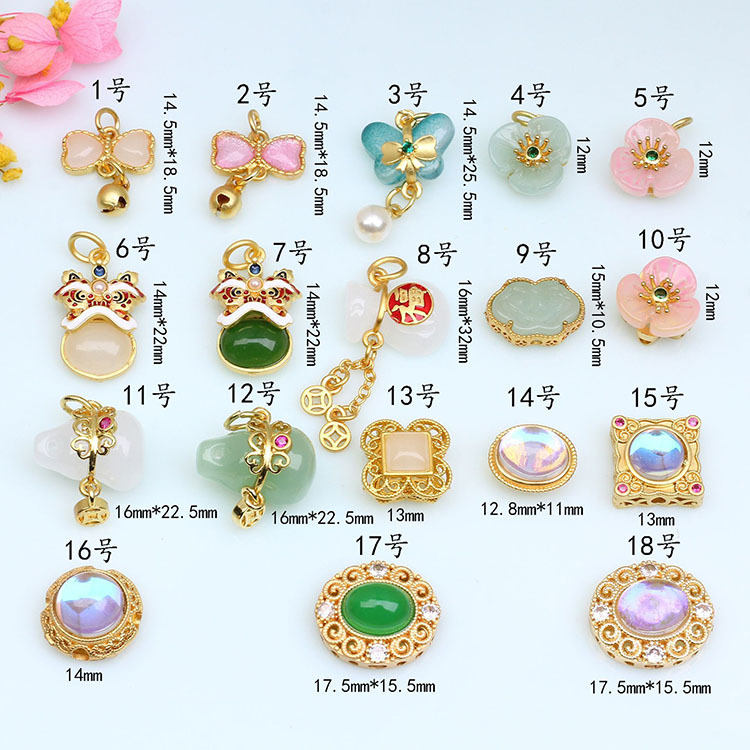JS1689 Chic Non Tarnish Matte Gold Plated Pave Stone Gemstone