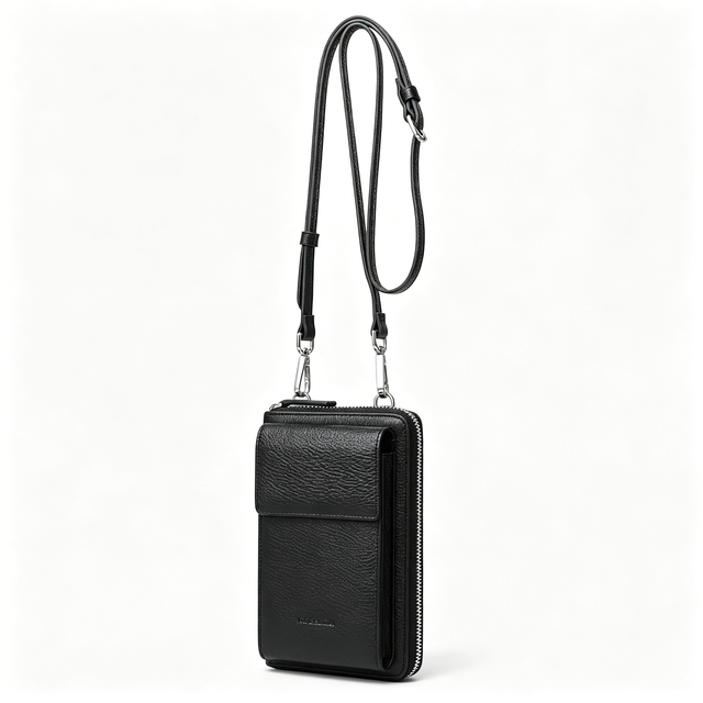 Small Leather Crossbody Bags for Women, Mini Cell Phone Wallet Purse With Card Slots and Adjustable Strap