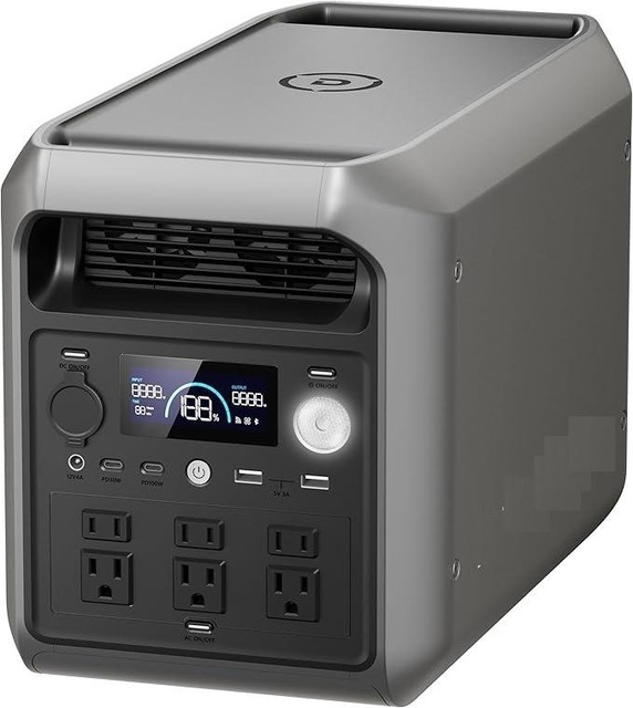 2048Wh Portable Power Station Safe Lithium Ion Semi-Solid 3300W Boost 2200W AC Output RV Port 6 41lb New available For sale