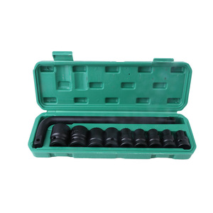 <b>Socket</b> <b>Set</b> 10 Piece 12.5mm Hex Industrial Grade Automotive Repair Black Oxide Finish - Product Image 3