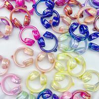 Perles acryliques en vrac couleur crème bonbon, forme écouteur, accessoires DIY faits à la main pour la fabrication de bijoux, avec trou de suspension – Meilleures ventes