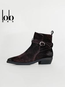 أحذية رسمية للمكتب أحذية chsea لفصل الخريف والشتاء تصميم مريح مع مشبك معدني للكاحل - Product Image 2