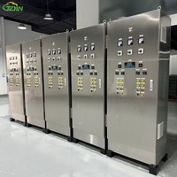 Ensemble complet de panneau de commande de démarrage progressif pour moteur industriel 380V 90kW en acier inoxydable avec communication RS485 pour les eaux usées municipales