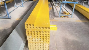 Sợi thủy tinh H & I chùm FRP hồ sơ Ống Vuông để xây dựng Cấu trúc khung xử lý cắt tùy chỉnh có sẵn - Product Image 2