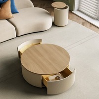 Table basse de salon pliable en bois massif chêne et bouleau, durable, moderne, style nordique japonais Wabi-Sabi, montage facile