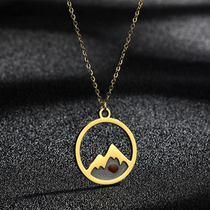 Collar <span class=keywords><strong>de</strong></span> Acero Inoxidable con Colgante <span class=keywords><strong>de</strong></span> Semilla <span class=keywords><strong>de</strong></span> Mostaza Chapado en <span class=keywords><strong>Oro</strong></span> Vintage, Joyería Religiosa con la Frase 'La Fe Puede Mover Montañas', Regalos Cristianos - Product Image 5