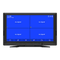Caméra embarquée commerciale portable 10,1 pouces avec 4 canaux, enregistreur vidéo pour flotte, écran IPS, multi-lentilles, alarme sonore et lumineuse, enregistrement en boucle