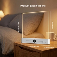 Lampe de lecture LED plate rechargeable par USB personnalisable Banqcn pour vision nocturne et protection des yeux