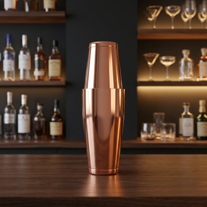 Stainless Steel Copper Plated Boston Shaker Set of 2 Pcs with 28 oz & 18 oz Capacity Luxury <b>Bar</b> <b>Tools</b> - Product Image 3