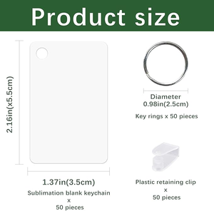 Portachiavi Personalizzabili per Sublimazione, Portachiavi Personalizzati all'Ingrosso, Portachiavi in Stock, Portachiavi Personalizzati in Grandi Quantità - Product Image 2
