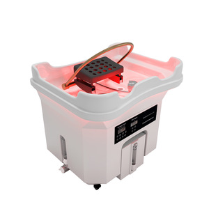 Bassin de lavage portable au design moderne pour <span class=keywords><strong>spa</strong></span> capillaire, équipement de massage et de shampoing avec fonction de fumigation, sans installation de plomberie requise - Product Image 4