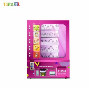 Đồng xu hoạt động đồng xu chấp nhận tùy chỉnh ngoài trời nhỏ thông minh treo tường Snack Máy bán hàng tự động cho thực phẩm và đồ uống - Product Image 1