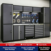 Station de travail pour la réparation automobile, armoire à outils verticale, chariot à outils mobile multifonctionnel robuste, établi pour quincaillerie, OEM/ODM/OBM