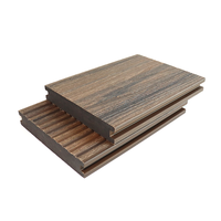 Revêtement de terrasse en WPC co-extrudé résistant à la pluie et antidérapant, revêtement de sol en stratifié bois-plastique, revêtement de terrasse en composite bois gaufré