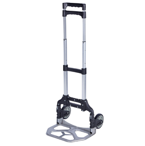 Troli tangan <span class=keywords><strong>aluminium</strong></span>, koper belanja sunyi dengan roda karet panjat tangga lipat <span class=keywords><strong>Platform</strong></span> OEM dapat disesuaikan - Product Image 1