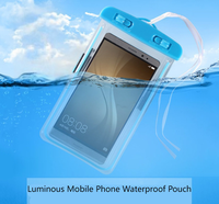 Sac sec coloré de téléphone portable pour la plage avec la poche imperméable de téléphone réutilisable de lanière de cou