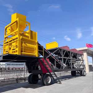 Planta Mezcladora de Concreto Móvil de Alto Rendimiento Central Mix Manufacturers con Motor PLC, Bomba Eléctrica de Alta Eficiencia y Gran Capacidad - Product Image 3