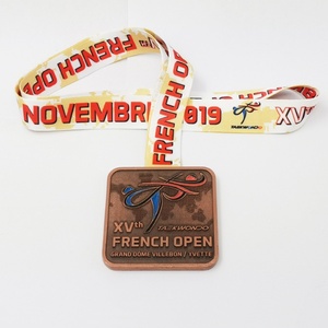 Medallas Conmemorativas Metálicas Personalizadas al por Mayor para Premios Temáticos de Actividades, Diseño Moderno y Antiguo, Medallas del Abierto de Francia - Product Image 6