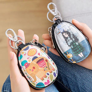 Portachiavi in Pelle PU Personalizzato con Design Dipinto per Donne, Custodia Portachiavi per Governanti, Nuova Pochette Portachiavi in Pelle - Product Image 2