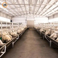 Abri préfabriqué en acier léger à construction rapide pour moutons, volailles, poulailler, installation facile, ferme moderne personnalisable