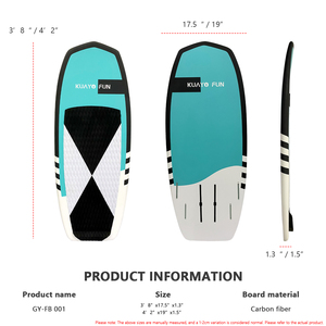 Planche de Foil <span class=keywords><strong>Mini</strong></span> en Fibre de Carbone 3'8 / 4'2, Planche de <span class=keywords><strong>Surf</strong></span> Hydrofoil, Planche de Pump Foiling pour Wing <span class=keywords><strong>Surf</strong></span>, Démarrage depuis le Quai, Légère et Robuste - Product Image 2