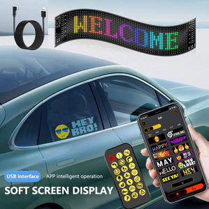 Panneau matriciel LED programmable FPCB, écran flexible, affichage d'animations, message défilant, panneau d'affichage, contrôle par application pour voitures - Product Image 5