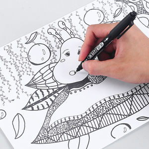 Bolígrafos de dibujo de secado rápido de doble punta, marcador de pintura permanente para papel de madera, caligrafía, álbum de recortes, escritura DIY, embalaje Suelto - Product Image 4