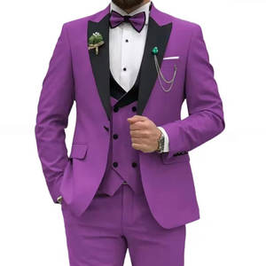 Costume Trois Pièces pour Homme XXS-3XL Tenue de Mariage pour Marié et Garçon d'Honneur Costume Grande Taille pour Banquet Pantalon+Gilet+Blazer - Product Image 4