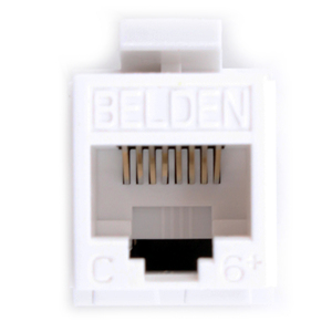 Belden cat6 + Ethernet dữ liệu jack ax101320 UTP RJ45 10gx keyconnect Modular kết nối ax102282 - Product Image 1