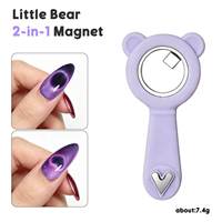 Aimant double extrémité 2-en-1 pour effet œil de chat, cœur et anneau, pour effet ongles cœur et trou noir, vente en gros