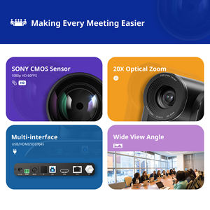 Cámara de videoconferencia Ultra Hd, 10x, 20x, 30x, <span class=keywords><strong>zoom</strong></span> rj45, Lan h, dmi, usb, sdi, para facebook, youtube, streaming, reuniones de equipos - Product Image 6